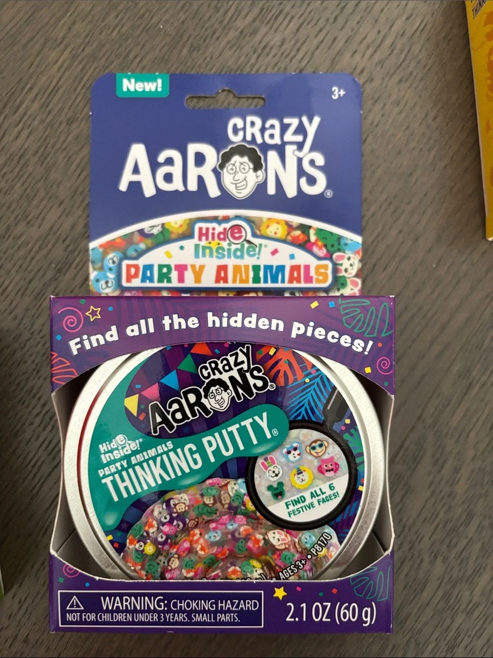 Crazy Aaron’s Thinking Putty trio.